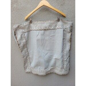 J. Queen NY 1 European 26 Square  Pillow Cover Boho Floor Green Tan Tapestry